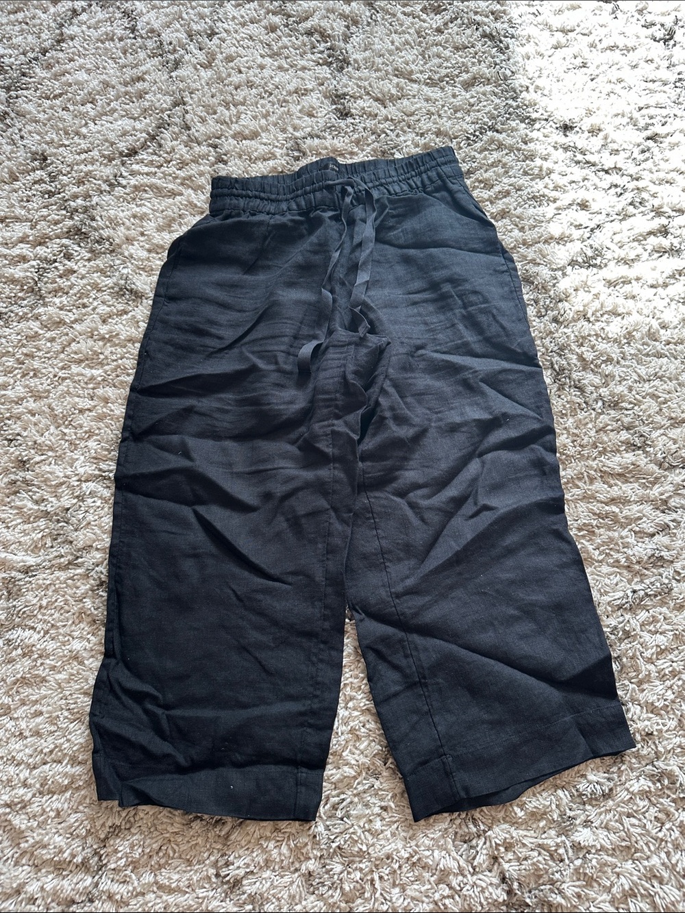 J.Crew Black Linen Pants